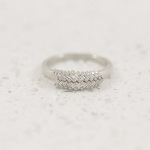 Indira Moissanite Ring In White Gold